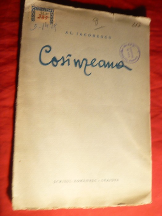 Al. Iacobescu - Cosanzeana - Basm in versuri - Ed.1924