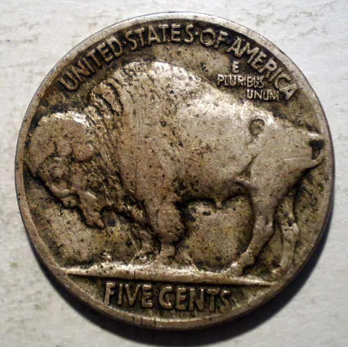 E.073 USA SUA BUFFALO NICKEL 5 FIVE CENTS 1914 RARA