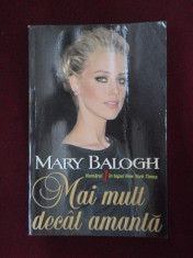 Mary Balogh - Mai mult decat amanta - 351530 foto