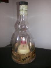 Sticla de whisky veche,&amp;quot;Bols balerina bottle&amp;quot;cu mecanism muzical foto