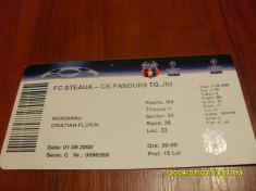 Bilet Steaua - Pandurii Tg. Jiu foto