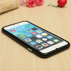 Bumper TPU soft pentru Apple iPhone 6 4.7 inch protectie margini NEGRU foto