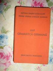 Metoda Gaspey-Oto-Sauer / Gramatica germana teoretica si practica/ 1940/446pag. foto