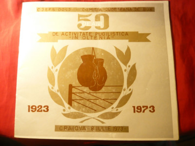 50 Ani Activitate Pugilistica in Oltenia 1923-1973 - CJEFS Dolj -BOX foto