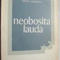 STEFAN POPESCU - NEOBOSITA LAUDA (POEME, 1962) [EDITURA TINERETULUI 1968/1969]
