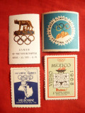 Colectie- 4 Vignete -4 Olimpiade 1956-1968