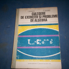 CULEGERE DE PROBLEME SI EXERCITII DE ALGEBRA I STAMATE