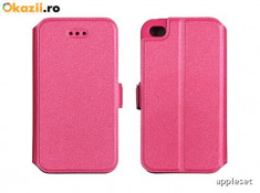 Husa Samsung Galaxy A3 A300 Flip Case Inchidere Magnetica Pink foto