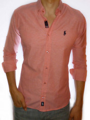 Camasa Polo By Ralph Lauren - Camasa roz - camasa slim fit - CALITATE GARANTATA foto