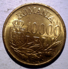 R.305 ROMANIA MIHAI I 10000 LEI 1947 XF/AUNC punct sters 10.000 foto