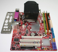 KIT Intel Dual Core E5200 2.5GHz + COOLER + MSI G31M3 V2 + 2GB, video GMA3100 foto