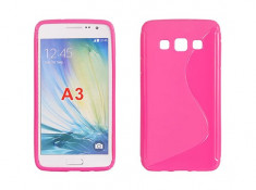 Husa Samsung Galaxy A3 A300 TPU S-LINE Pink foto