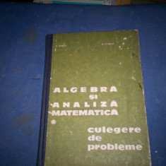 ALGEBRA SI ANALIZA MATEMATICA CULEGERE DE PROBLEME