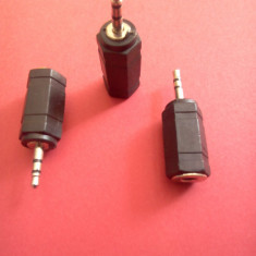 Adaptor, jack tata, 2,5 mm, stereo - jack mama, 3,5 mm, stereo / Jack 2.5 - 3.5