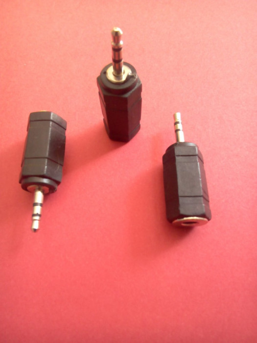 Adaptor, jack tata, 2,5 mm, stereo - jack mama, 3,5 mm, stereo / Jack 2.5 - 3.5