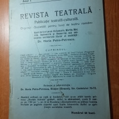 revista teatrala anul 1,nr.5 din septembrie-octombrie 1913