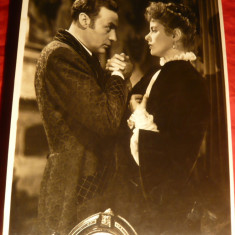 Fotografie-Cinema -Lampa de Gaz - Ch.Boyer si Ingrid Bergmann -19 x25,7 cm
