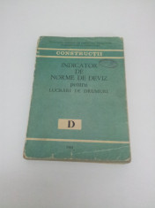 INDICATOR DE NORME DE DEVIZ PENTRU LUCRARI DE DRUMURI 1981 foto