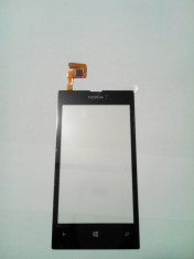 Geam/Touchscreen cu rama Nokia Lumia 520 Original foto