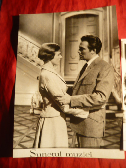 Fotografie- Cinema- Sunetul Muzicii ,cu Julie Andrews ,Cr.Plummer , 15,6x21 cm