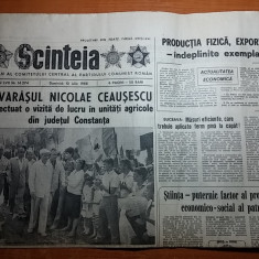 ziarul scanteia 10 iulie 1988 ( vizita lui ceusescu in jud constanta )