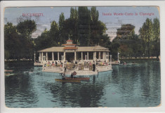 BUCURESTI , INSULA MONTE-CARLO LA CISMIGIU , CIRCULATA 1914 foto