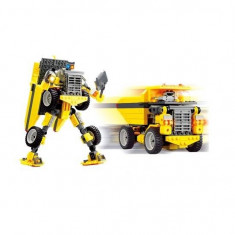 Joc Tip Lego Set Constructie Robot Camion Transformer Kazi 8019 foto
