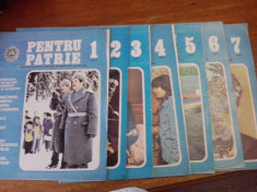 Lot Reviste &amp;quot;PENTRU PATRIE&amp;quot; - an 1984 nr. 1,2,3,4,5,6,7 /C rev P foto