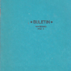 bnk fil Filiala AFR Bucuresti grupa filatelie tematica angajata buletin 4/1986