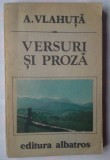 ALEXANDRU VLAHUTA - VERSURI SI PROZA, 1986