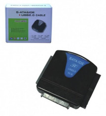 Adaptor SATA si IDE la USB2.0 Pentru HDD 1.8 2.5 3.5 5.25 Inch foto