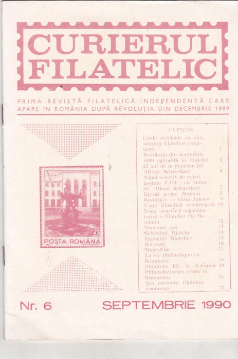 bnk fil Curierul filatelic nr 6/1990