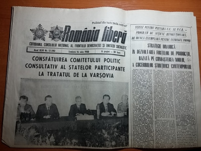 ziarul romania libera 16 iulie 1988 ( articol si foto din jud dambovita ) foto