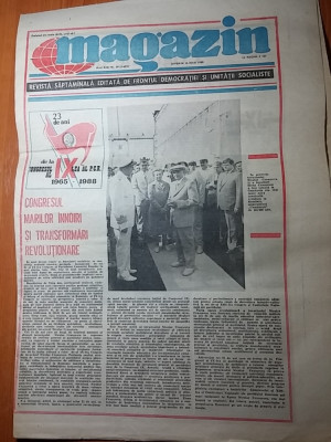 ziarul magazin 16 iulie 1988 (comanesti-nava ce mai mare construita in romania) foto