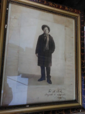 Fotografie cu autograf - IANCU BREZIANU, 1928 foto