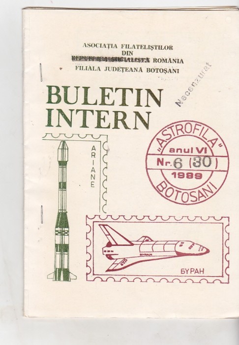 bnk fil Astrofila - Buletin intern 6/1989