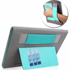 Husa textil Apple iPad Air cu suport mana Silk bleu foto