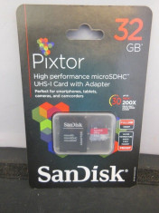 SanDisk SDHC 32GB, PIXTOR ADVANCEDC NOU, FACTURA, GARANTIE 2ANI foto