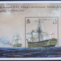 GIBRALTAR - CORABII 1 S/S, NEOBLITERATA - GB 055