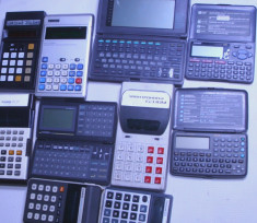 un lot de 10 calculator colectie vechi casio panasonic etc defecte foto