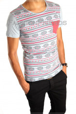 Tricou tip ZARA - tricou barbati - tricou slim fit - tricou fashion - 4761 foto