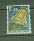 BELGIA 1963 &ndash; CLOPOTUL CATEDRALEI KOEKELBERG, timbru din colita, K134, Nestampilat