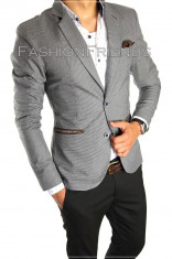 Sacou tip Zara Man maro casual office - sacou barbati - sacou bumbac cod 4724 foto