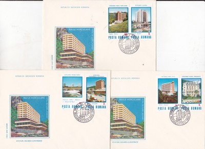 bnk fil FDC Romania 1986 - Statiuni balneo-climaterice - LP1155 foto