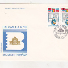 bnk fil FDC Romania 1983 - Balkanfila IX `83i - LP1088