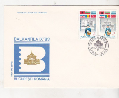 bnk fil FDC Romania 1983 - Balkanfila IX `83i - LP1088 foto