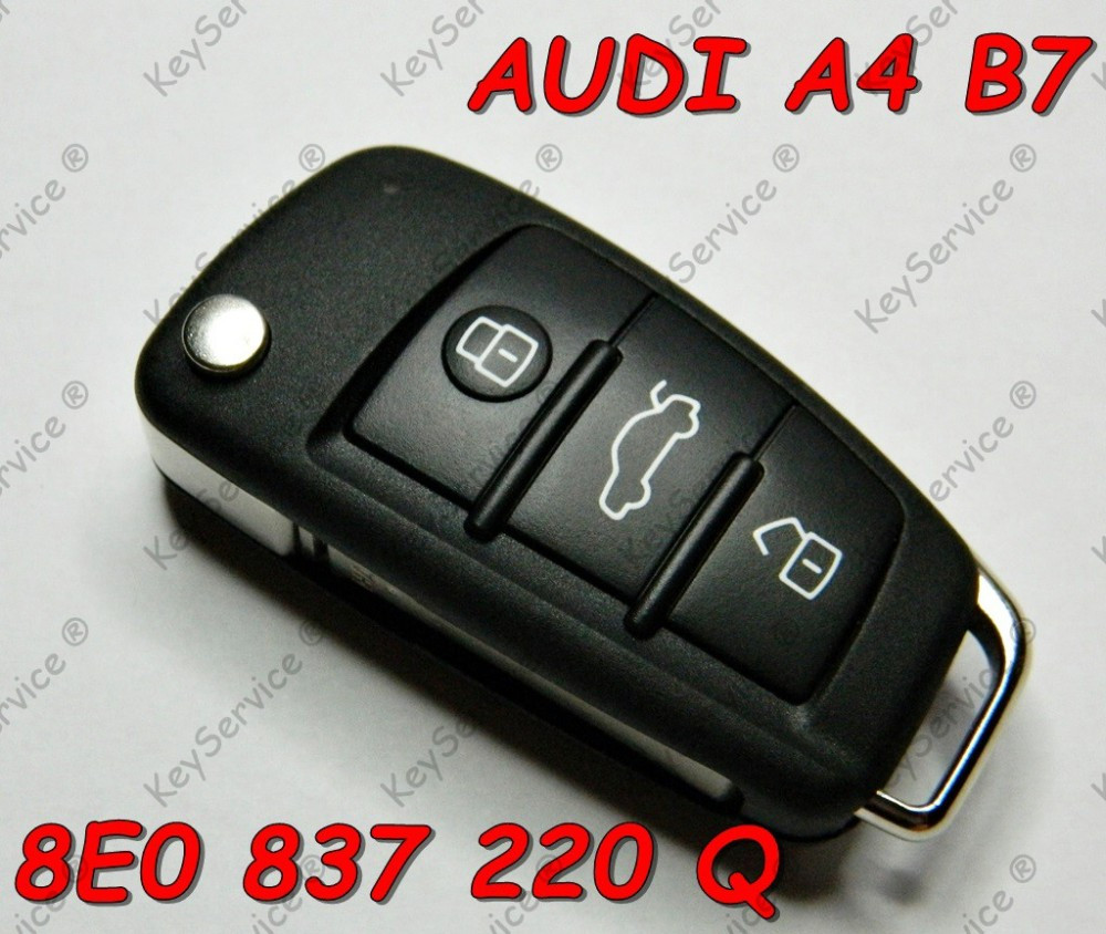 Cheie Briceag noua si originala Audi A4 B7 2004 - 2008 in 3 butoane -  ORIGINALA | arhiva Okazii.ro