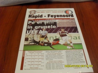 program Rapid - Feyenoord foto