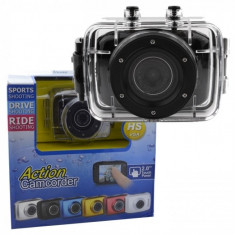 CAMERA DE ACTIUNE subacvatica - Action Camcorder HD 720p. Tip GOPRO + Accesorii foto