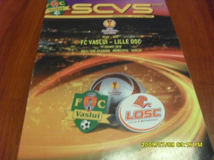 program F.C. Vaslui - Lille OSC